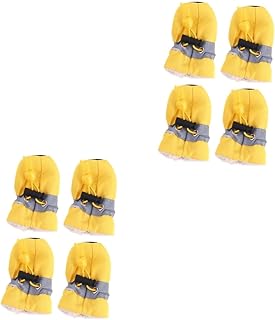 FRCOLOR Botas De Neve Para Cães 2 Peças Aquecedor De Pelúcia Botas De Neve Para Cães Protetores De Pata De Sola Protetores De Pata Para Cães Botas Antiderrapantes Para Cães Sapatos