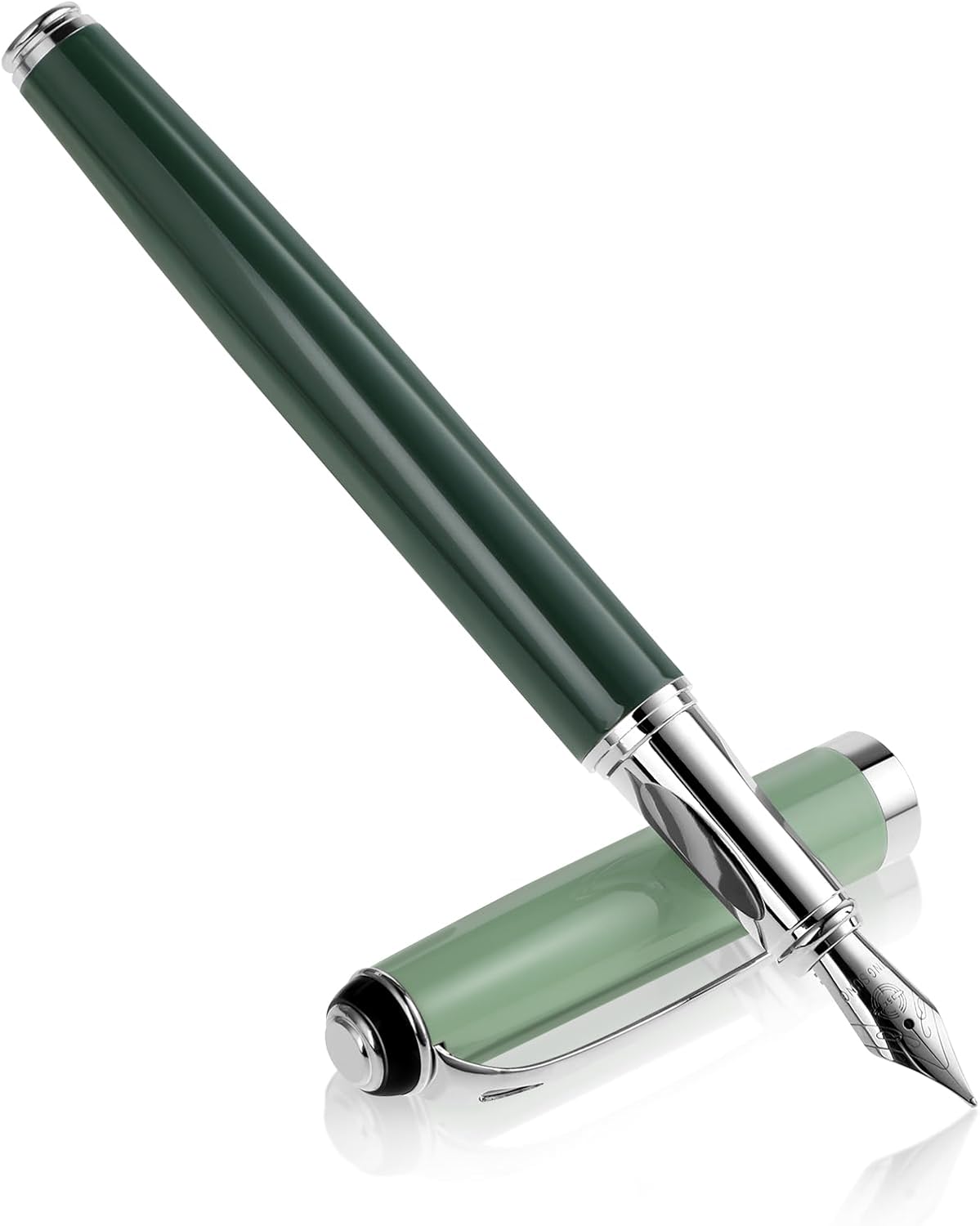 Cobee® Penna stilografica in metallo, penna stilografica a punta extra da 0,5 mm per calligrafia Scrittura fluida Penna di lusso Penna da lavoro per uomini Donne Journaling School Office Gift (verde) Cobee® Penna stilografica in metallo, penna stilografica a punta extra da 0,5 mm per calligrafia Scrittura fluida Penna di lusso Penna da lavoro per uomini Donne Journaling School Office Gift (verde)