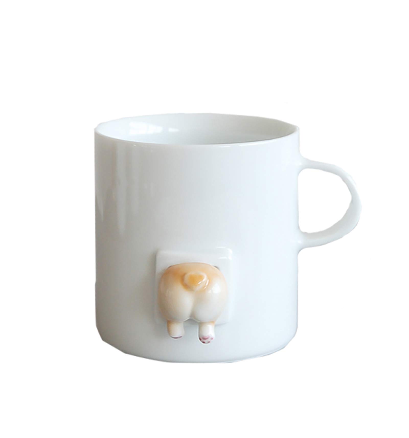Amazon | マグカップ いぬ コーギー ホワイト かわいい 耐熱