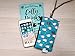 Tainada Phone Wristlet Purse 2 in 1 Pouch w/Clear View Window Touch Screen & Detachable Neck Strap Lanyard, Wristlet Strap for iPhone 15/14 Pro Max, 15/14 Plus; Samsung S24+ (Cats Pattern Turquoise)