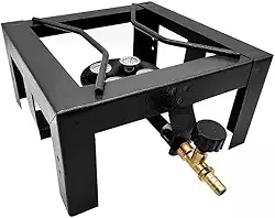 Fogão Fogareiro C/ 1 Boca Queimador 4 Caulins Alta Pressão Gás Glp