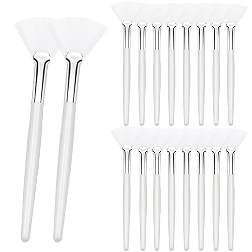 Miniatura 7 de 18 cepillos de abanico para máscara facial, aplicador de máscara de maquillaje suave, aplicador de ácido, cepillo esteticista, herramientas