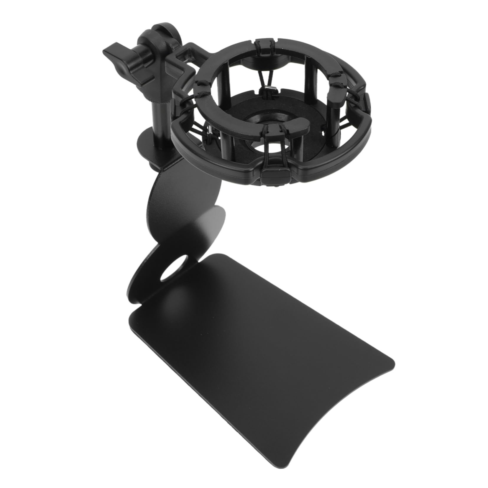 HEMOTON Abs Microphone Stand Clamps Live Broadcast Microphone Stand Clamp Desktop Holder for Mobile Phone Studio Use