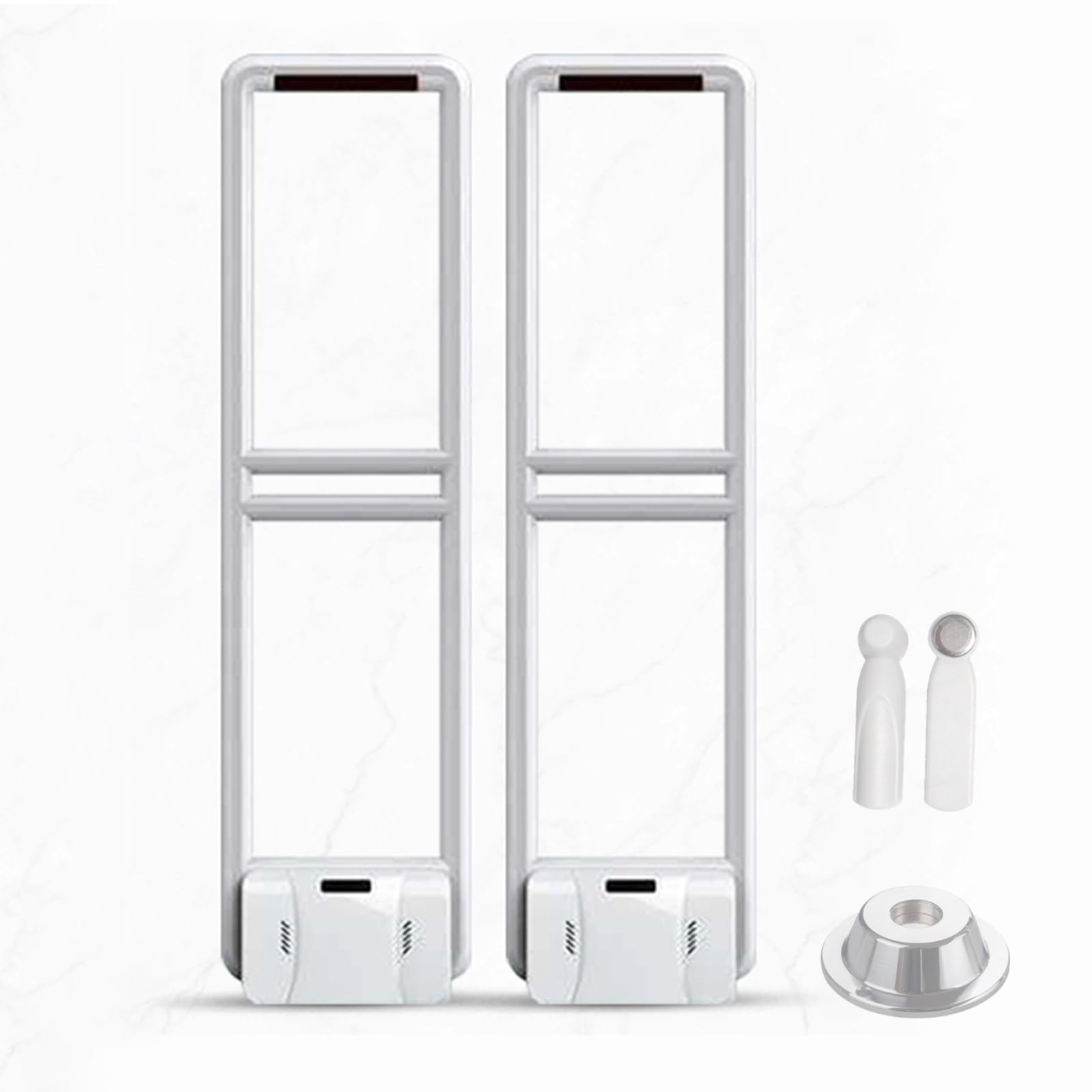 GMBAYUE Retail Anti-Theft Tag Sensor Equipment, Includes 100 Security Labels and Decoder Shoplifting Alarm System for Bookstores, Reading Rooms, and Supermarkets