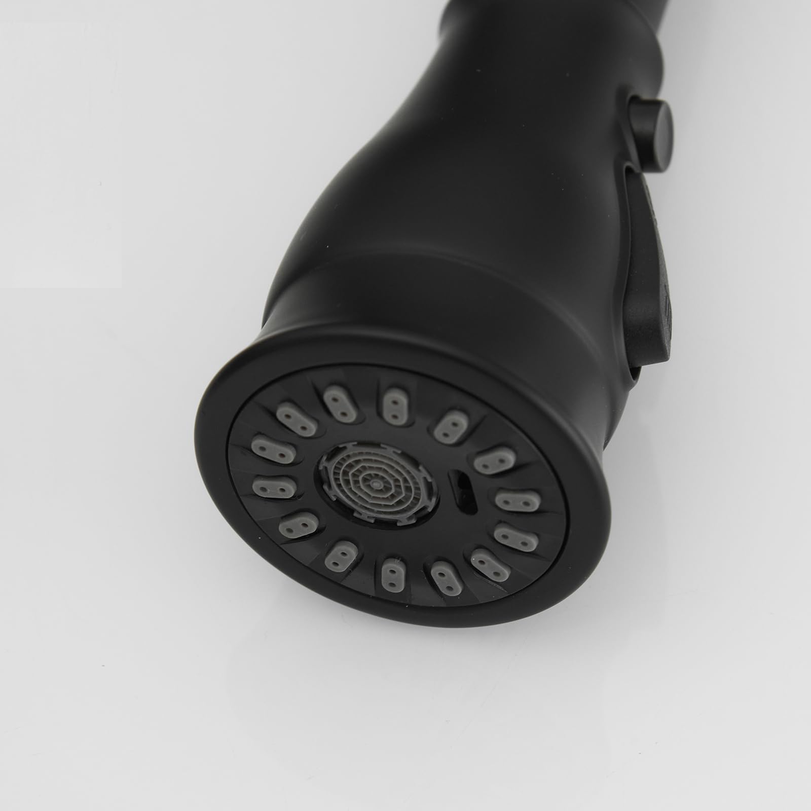 Robinet de cuisine pont au design moderne noir avec douchette haut de gamme