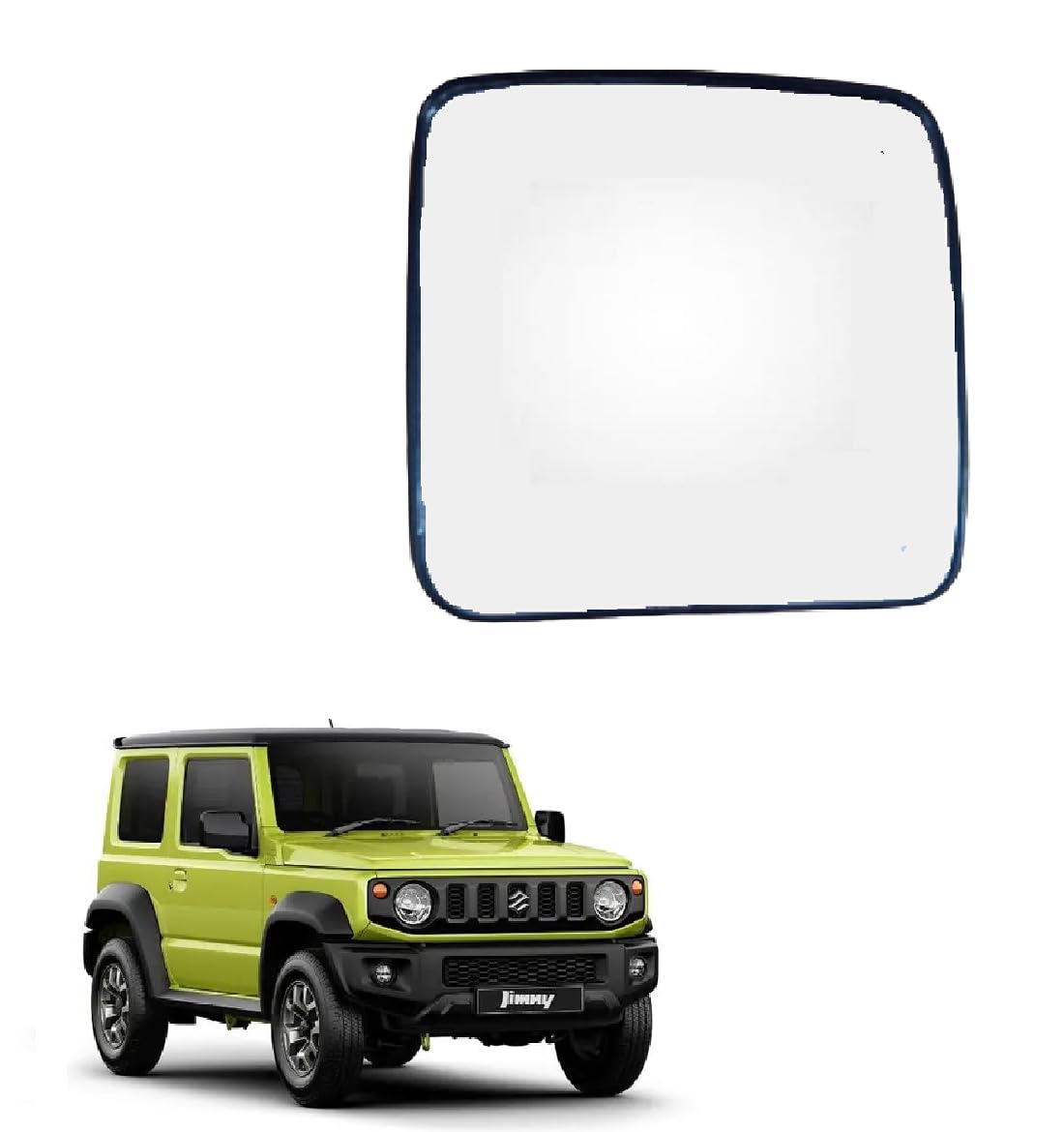 STYCARO-ORVM side view Mirror Glass/Sub Mirror Plate compatible with Maruti Suzuki Jimny 2023-2025 Model (RIGTH DRIVER SIDE)