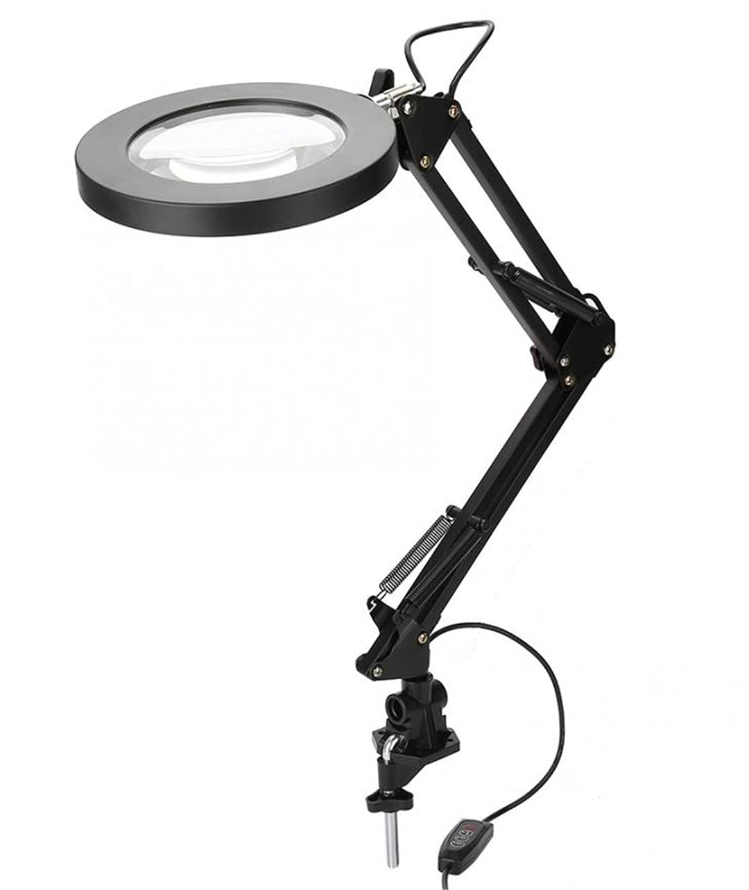 Aioneer 5X Magnifying Lamp Clamp Mount Led Magnifier Lamps Salon Eyeliner Manicure Tattoo Skincare Beauty Light/Table Lamp Tattoo Tools