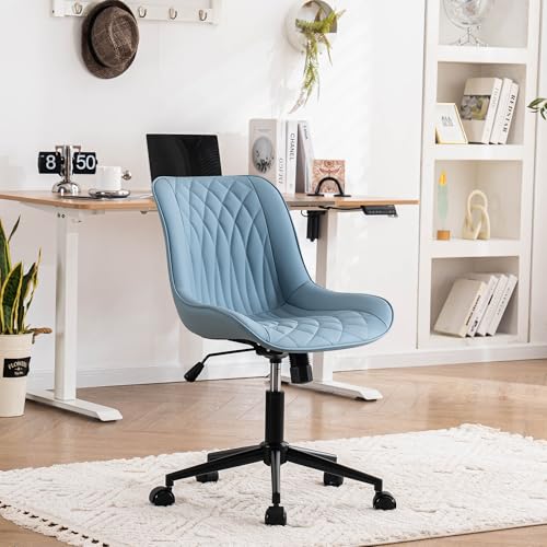 Younike Silla De Oficina Ergonómica De Cuero Pu, Silla De Escritorio Giratoria Regulable En Altura, Silla Gaming Capacidad Hasta 136 Kg, Silla De Ordenador Con Respaldo Y Ruedas, Azul Younike Silla De Oficina Ergonómica De Cuero Pu, Silla De Escritorio Giratoria Regulable En Altura, Silla Gaming Capacidad Hasta 136 Kg, Silla De Ordenador Con Respaldo Y Ruedas, Azul