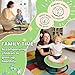 Pterying Spinning Chair for Autistic Kids, Autism Sensory Spinning Chair, Sit and Spin Toddler Spinning Seat Training Body Coordination and Balance, Upgraded Light Green Rounded Shape