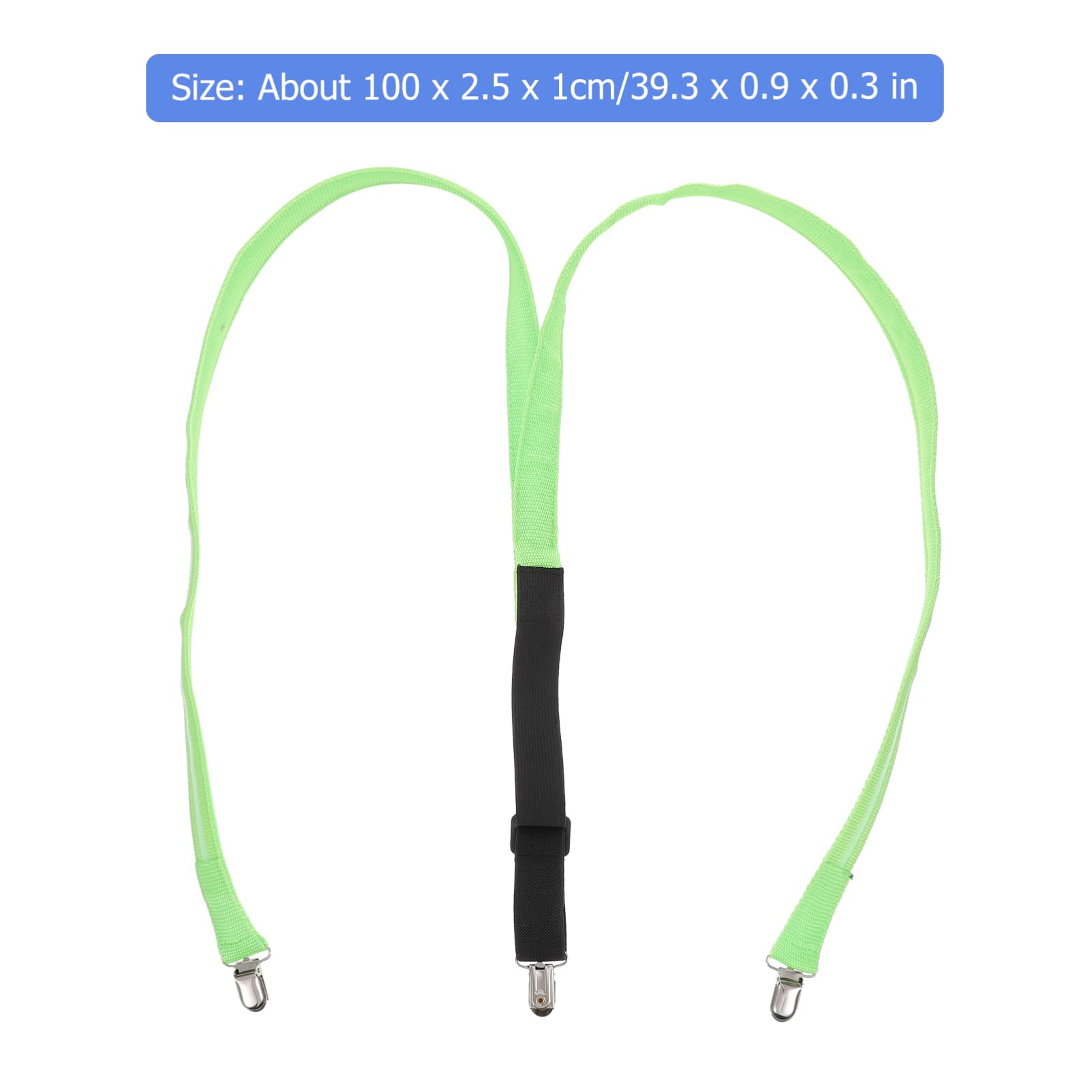 TOVINANNA Led Suspenders for Women Pants Glowing Elastic Y-braces Hidden Braces for Men Adjustable Clip-on Trouser Straps Unisex Party Accessory