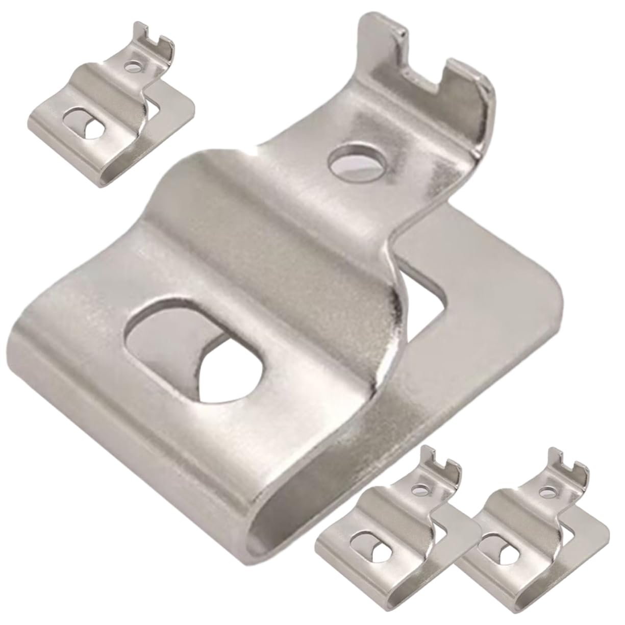 Lurrose 5 Set Clip A Gancio Per Impieghi Gravosi Gancio Da Cintura Per Trapano Avvitatore Sostituzione Della Clip Da Cintura Porta Attrezzi Da Cintura Silver 4 Pezzi*5