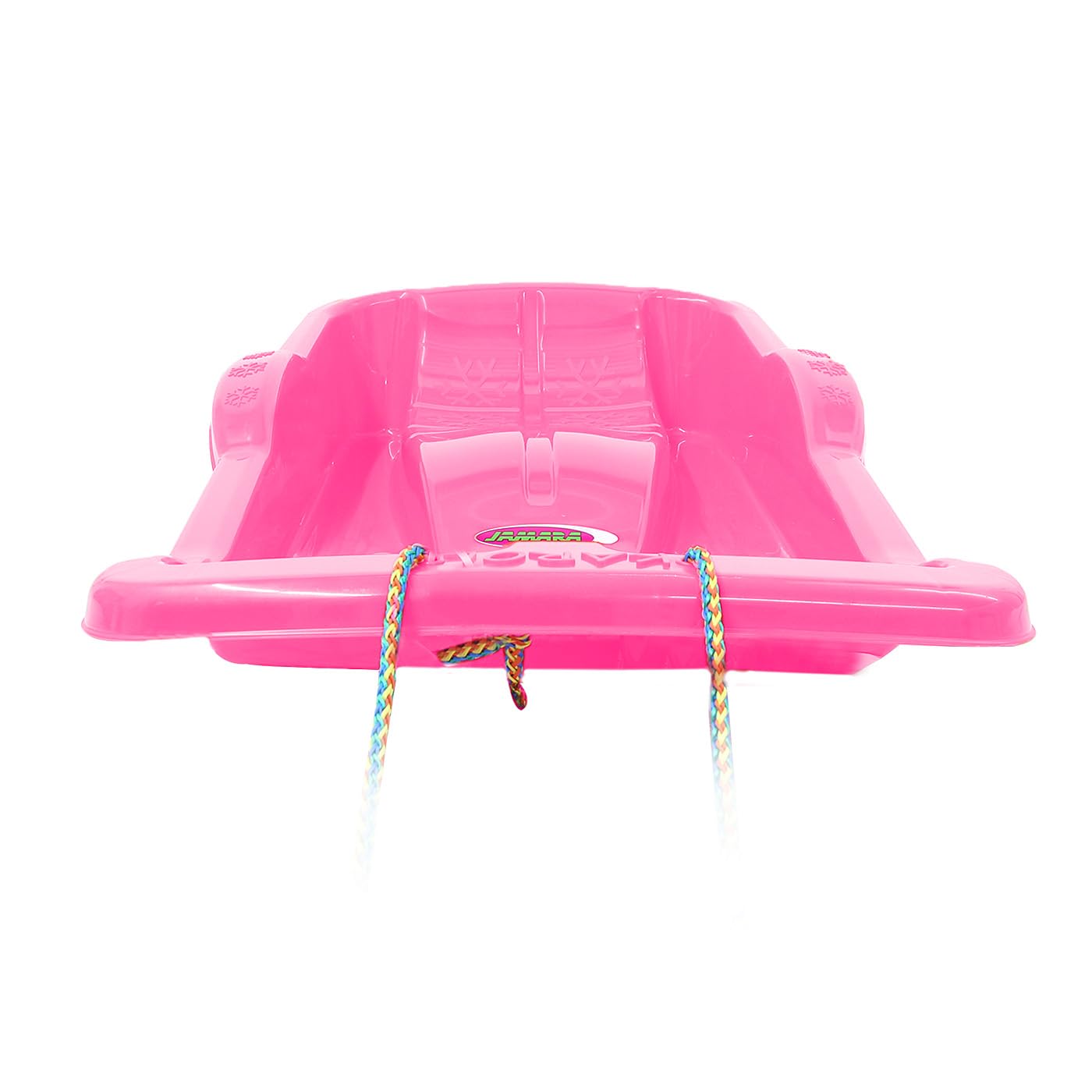 JAMARA 461127 Snow Play Bob Karol 80 cm en Plastique, Corde à Tirer, Poids léger, Moins de 1 kg, Construction aérodynamique, Rose