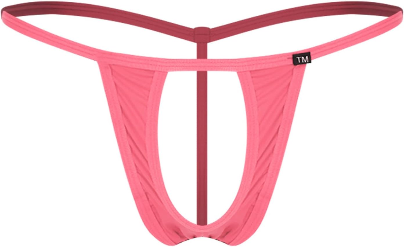 Agoky Men's Sexy Panties Underwear Hollow Out Bikini Briefs Thong Swim Beach Night Hipster Panty