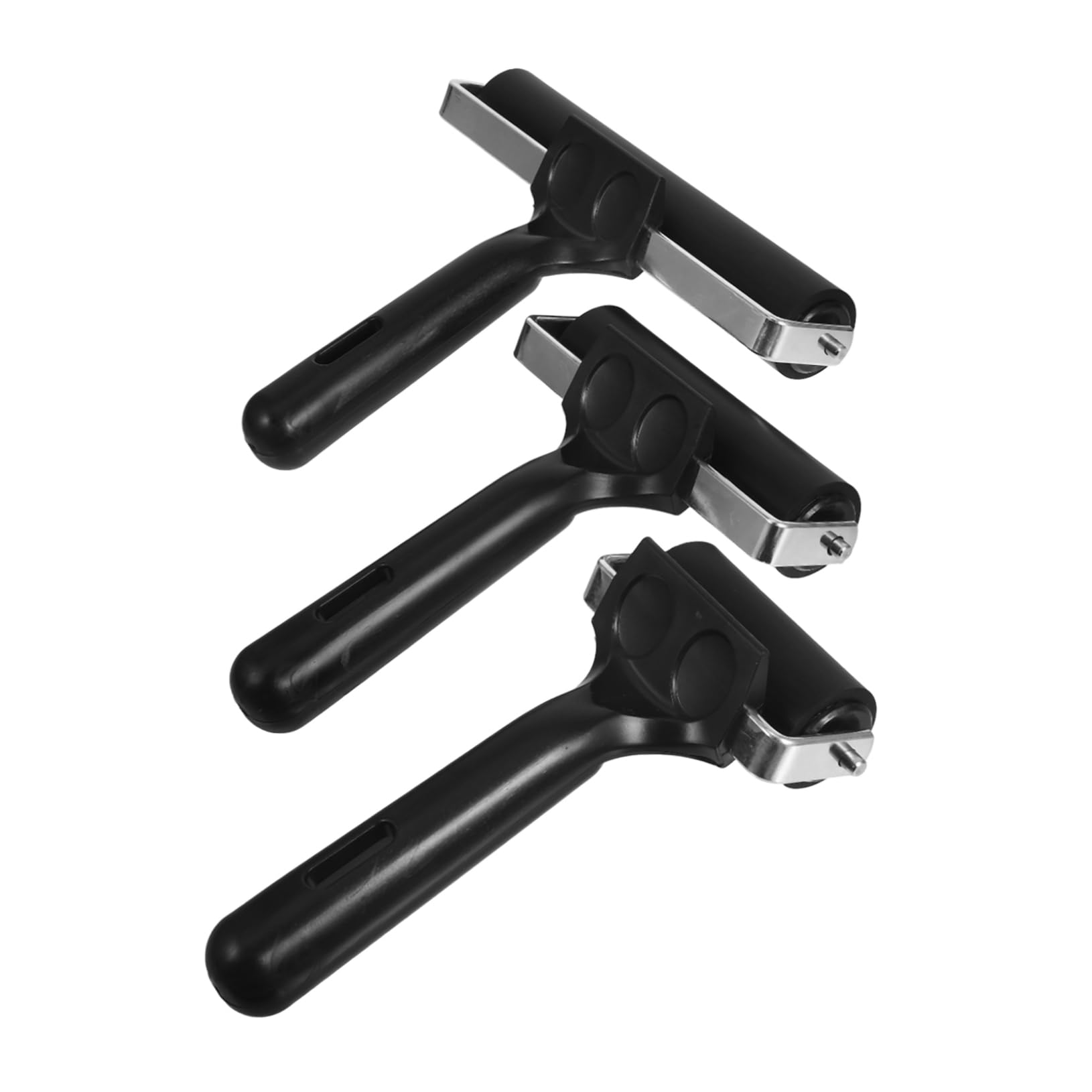 Rodillo de Impresión 3 Piezas de Goma Metal Abs Negro