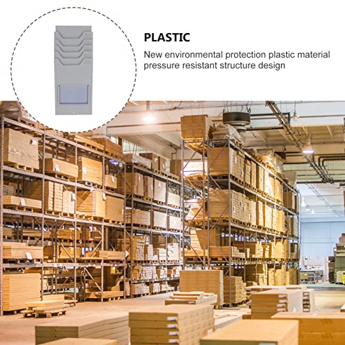 Kisangel Time Cards Rack Shelf With 5 Pocket Slots Wall Cards Mount Attendance Payroll Recorder For Office Factory Supplies #TOP4