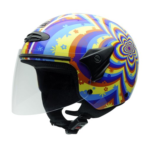 NZI Casco Demi-Jet Caschi Helix II JR Multi Daisy