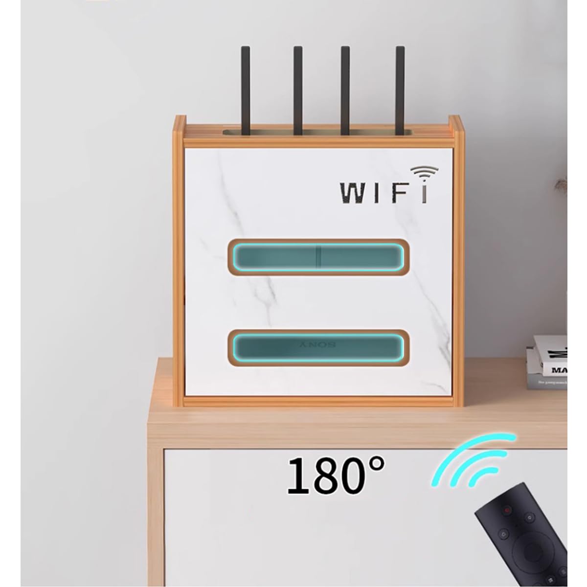 Półka na router WiFi, skrzynki na ścianę, organizator biurko, szafka przechowywanie WiFi, montowana na ścianie, domowe pudełko przewodów zasilających