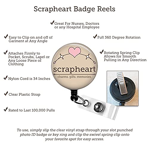 Blessed Badge Reel, Blessed - Retractable Id Badge Reel With Swivel Pinch Clip, Inspirational Quote Nurse Badge Holder, Encouraging Scripture Quotes Badge Reel #TOP2