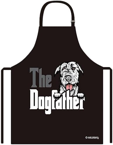 Vista 16 de Delantal con divertido delantal de perro Golden Retriever para cachorros, Jack Russell Terrier.