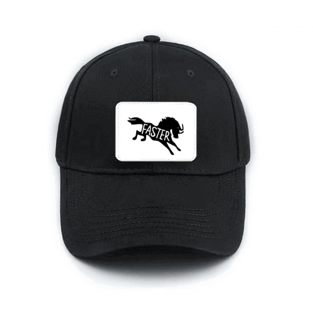 Casquette de baseball noire contre le soleil avec sangle réglable - 4