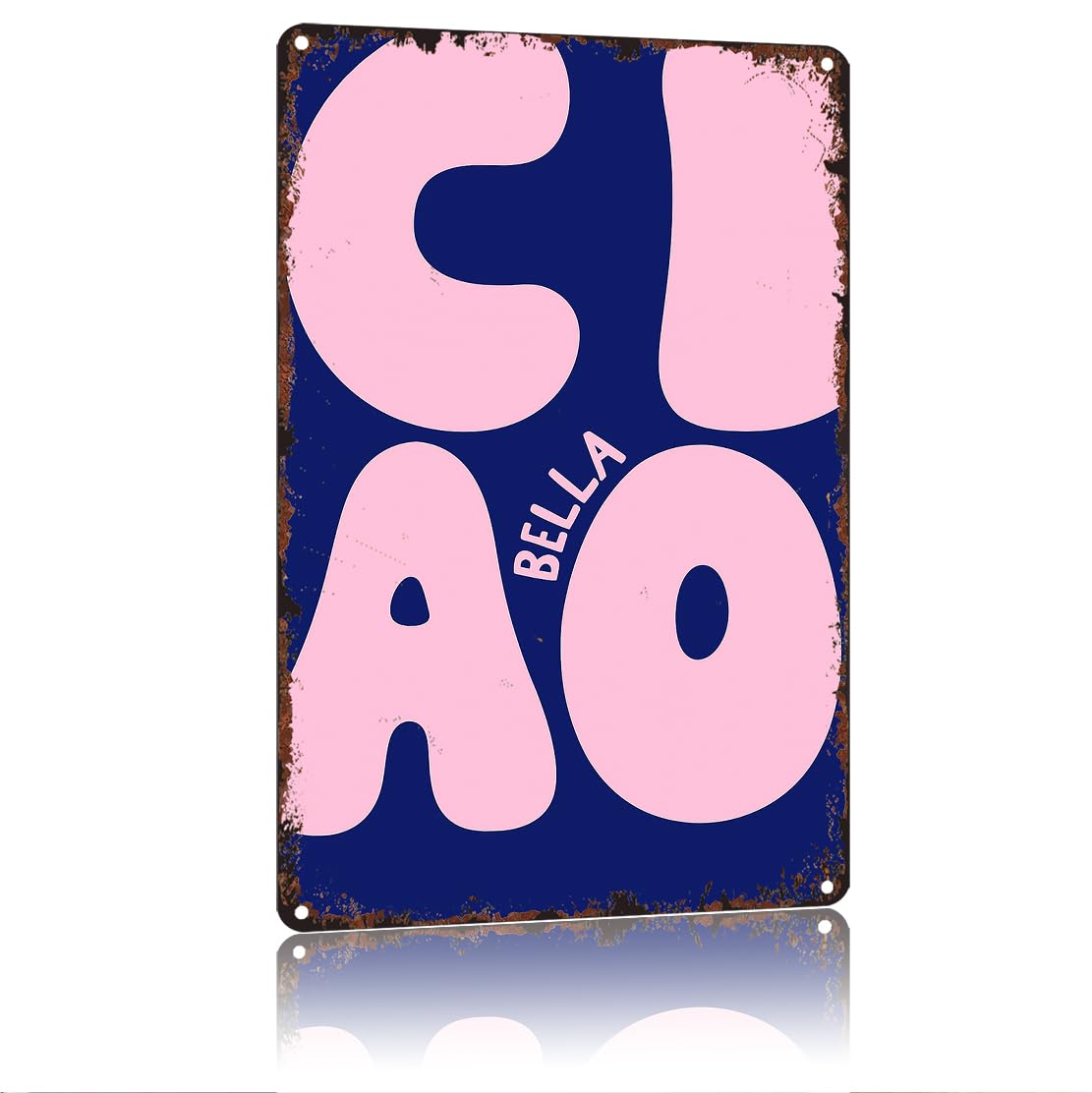 peiyeety CiaoFunny 8x12 Inch Aluminum Vintage Metal Tin Signs-For Living Room Kitchen Bedroom Patio Porch Men'S Nest Wall Decor