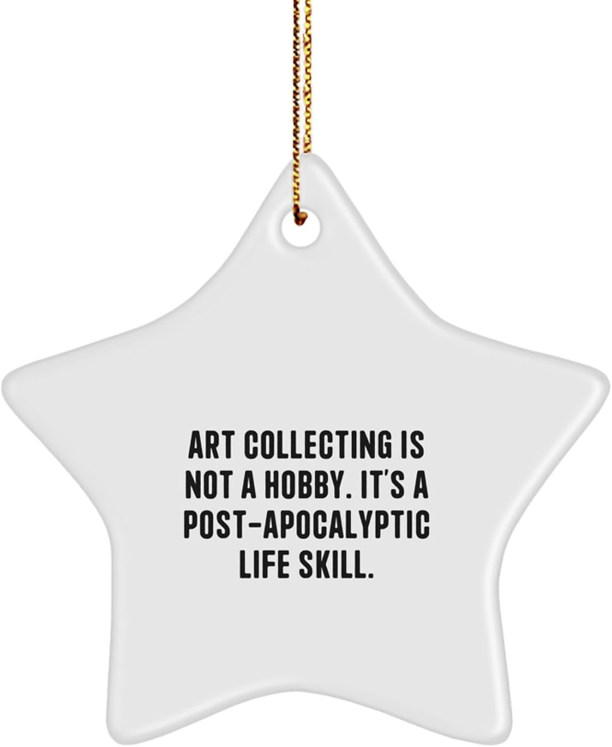 Art Collecting Enthusiasts Gifts from Friends, Star Ornament Christmas Unique Gifts for Men, Women, Family