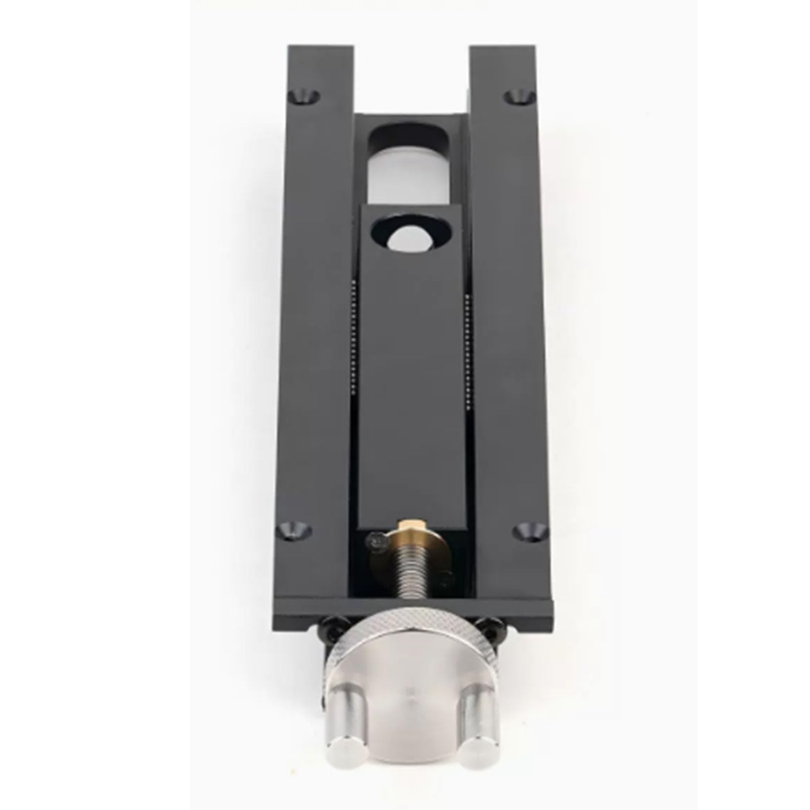 FTVOGUE Imadło Ogonowe do Obróbki Drewna, Skok od 0 do 110 Mm | 12,99 x 2,56 x 1,14 cala, stop aluminium, otwór 20 mm, szybka zmiana biegów, gładkie mocowanie pokrętłem ręcznym, warsztat