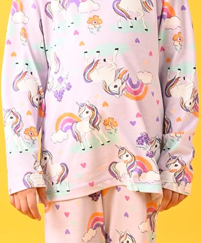 Image of Anthrilo Pure Cotton Printed Pyjama Set for Girls | Sleepwear | Night Suit, Night Wear | Long Sleeves T-Shirt & Pyjama | Regular Wear | 0-14 Years