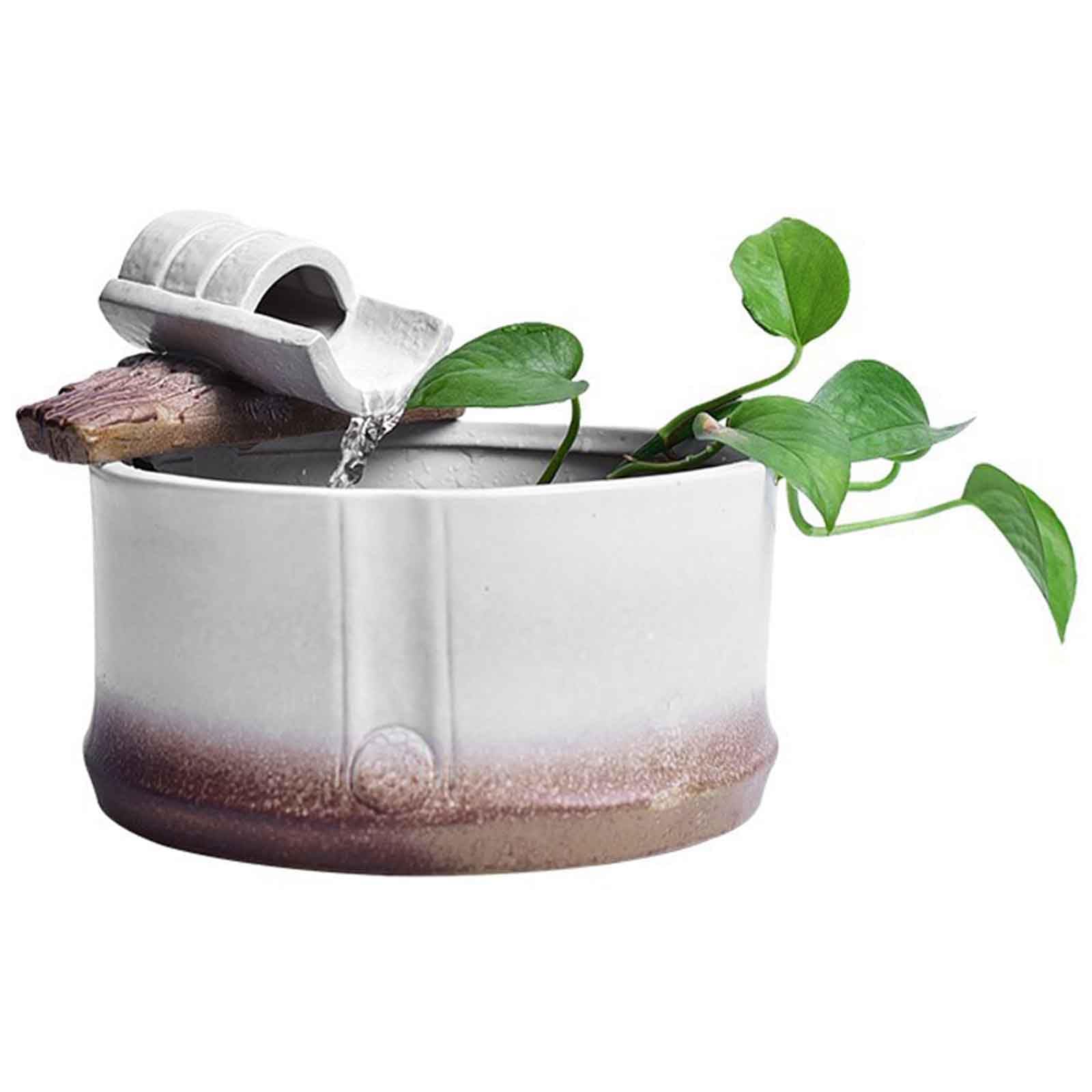 DFrywdgSEY tabletop fountain, Indoor Fountain Waterfall Old School Decor Home Gifts Water Fountains Japanese Garden Decorations