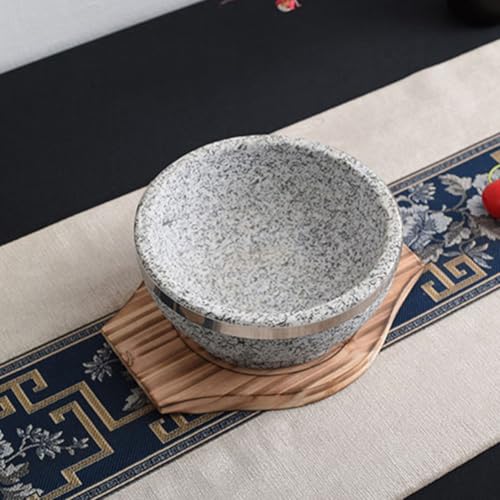 Cacerola para mesa de comedor DOITOOL con soporte de madera resistente al calor 6