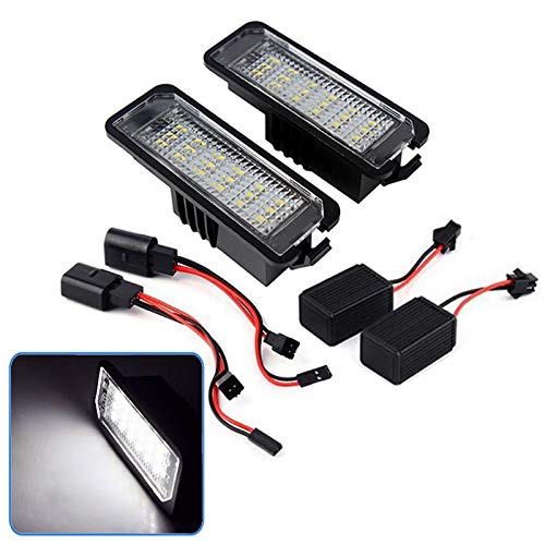 Rui Xin Trade Led License Plate Light Bulb Car Number Plate Light 12V Canbus Xenon White 2PCS