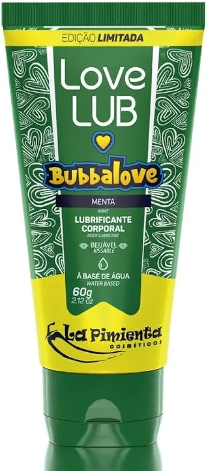 LA PIMIENTA LUBRIFICANTE BUBBALOVE MENTA - EDIÇÃO LIMITADA LOVE LUB 60g - LA PIMIENTA