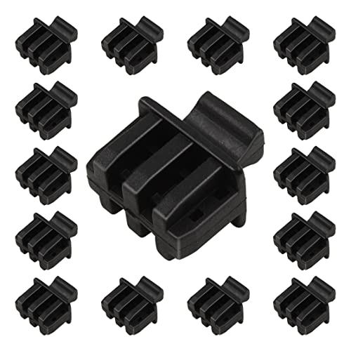 Paquete de 50 tapones de silicona TPE con tapa antipolvo SFP+ para ranura SFP/SFP+ abierta, cubierta de fibra óptica, tapas de cubierta de puerto Ethernet para...