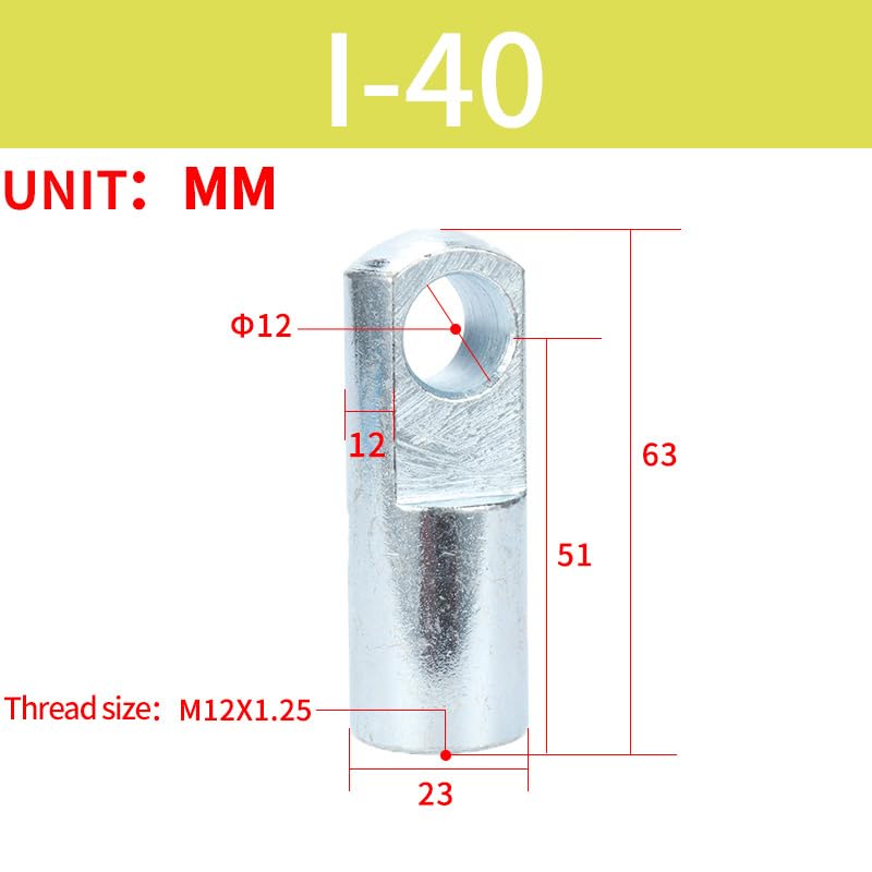 Image of Internal Thread to MAL Adapter for SC Cylinder I Series, Pneumatic Conversion Fitting (I-40)