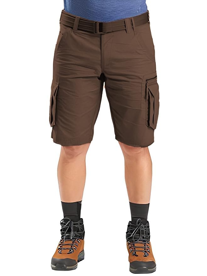 reoutlook- the fashion connect Reoutlook Men Solid Casual Belt Cargo Shorts/Bermuda Shorts with Multiple Pockets-picture-15