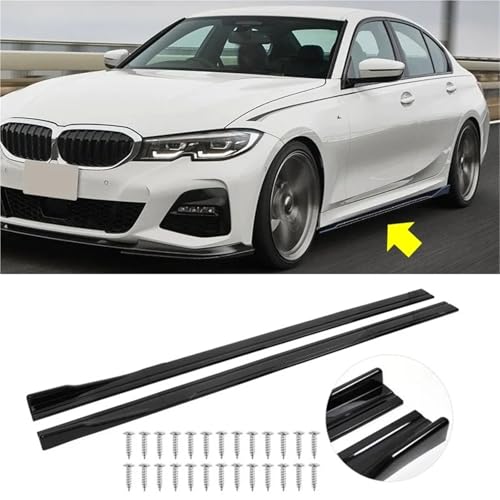 Faldones laterales de 8 unidades para protección aerodinámica de BMW Serie 3 G20 en carretera 2