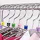 Dreamtop 450 Stück Größenfinder Kleiderbügel Kleiderschrank Größe Trenner Kleidergrößen Teiler Kleiderbügel Marker 9 Größen Set (XXS - 4XL) für die Farbkodierung von Kleidungsstücken Schrank