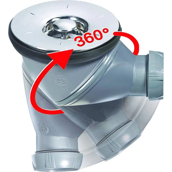 Bonde de douche - James - Wirquin Pro - Orientable 360 degrés - Diamètre 90 mm