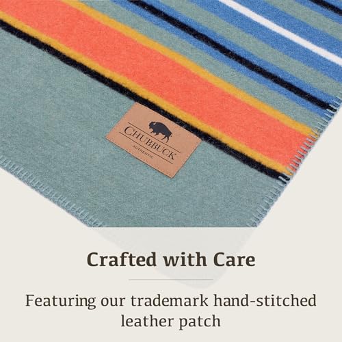Image of 100% Wool Blanket Camping, 60 inchx84 inch Large Warm Blankets for Winter, Glacier