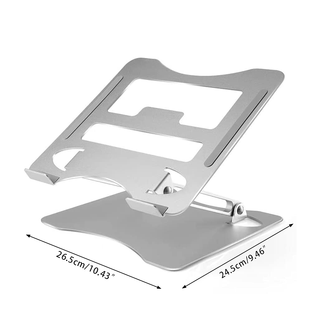 Soporte ajustable de aluminio plegable para laptop de 11 a 17 pulgadas