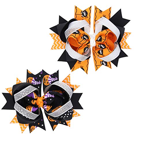 Baby Halloween HairPin HairClips with Bowknot Hair bow Kids Girl Hairgrip JHH23 (B3)