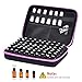 Essential Oil Carrying Organizer Storage Case for 70 Roller Bottles 5/10/15/20ml Small bottles with Free Writable Labels Opener Holds Purple-13.2