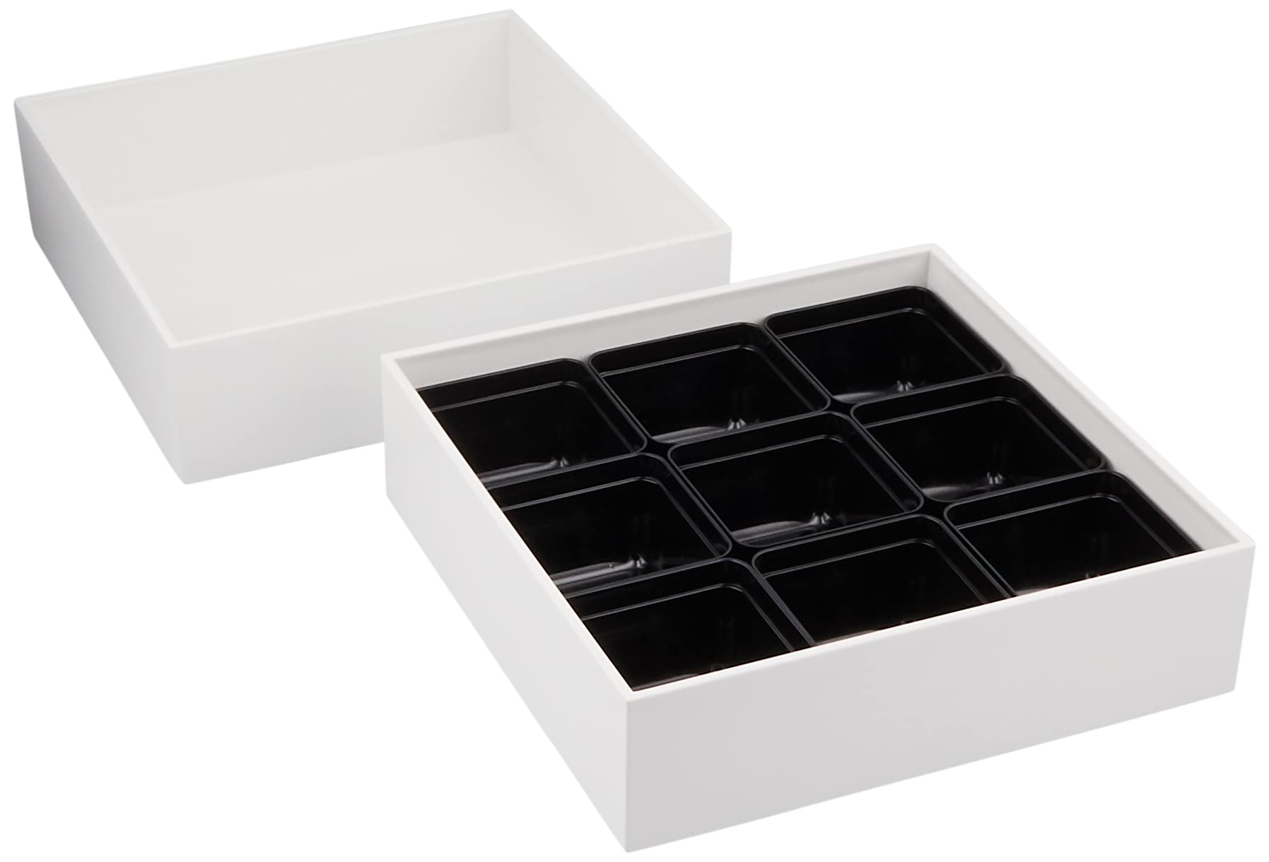 よこ 2BOX たつみや(Tatsumiya) 21.0 Square Double Tiers Heavy Box