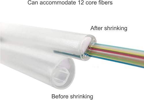 Miniatura 4 de Manga de empalme de fusión de fibra óptica de masa de cinta de 1.575 pulgadas, tubo termorretráctil de empalme de fibra de cinta, miembro único de