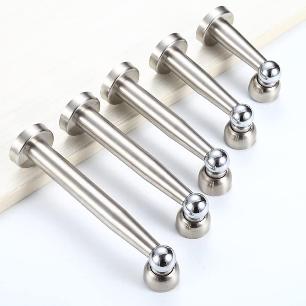 tope puerta Topes de puerta Cierre magnético for puerta Paquete de 2 topes resistentes de acero inoxidable for la parte inferior superior de la pared del piso de la puerta magnetico(55cm)