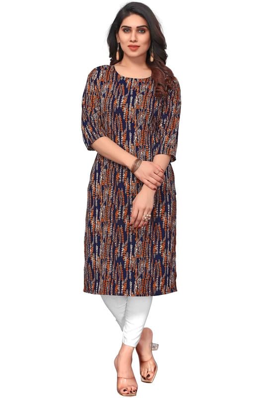 Women Printed Crepe Kurtas-picture-19