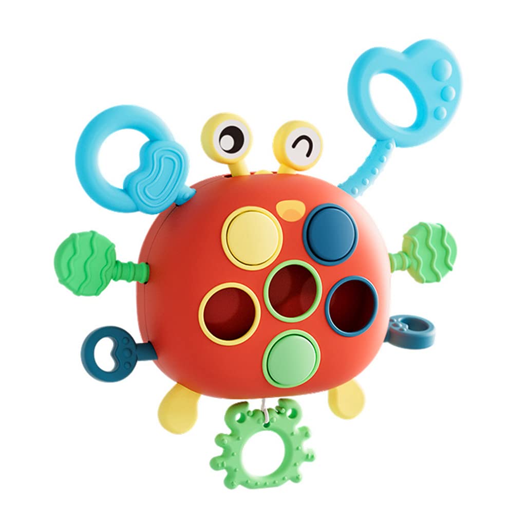 ZIBUYU® Sensory Toys for Kids, Cartoon Crab Activity Toy for Baby Sensory Development Silicone Montessori Toys for Toddler Soothing Toy Kids Interactive Toy Early Educational Toys Gifts for Newborns (B0D5B89MJH) Amazon Price History, Amazon Price Tracker