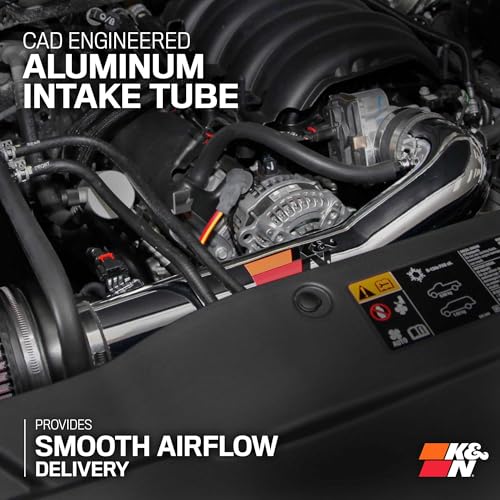 Image of K&N Cold Air Intake System: High-Flow Air Filter, Increase Performance & Towing: Compatible with 2014-2020 Chevy /GMC /Cadillac Silverado 1500, Suburban, Tahoe, Sierra 1500, Yukon, Escalade, 77-3082KP