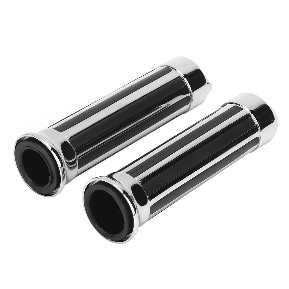 Coprimanubrio a forma di teschio in alluminio da 25 mm per moto, adatto universalmente per, impugnatura in gomma resistente con design confortevole per ridurr