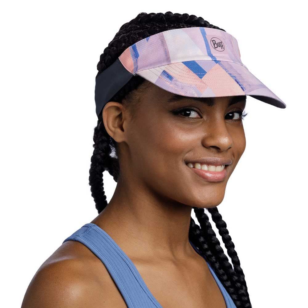 Buff Adults Solid Go Elasticated Adjustable Running Cap Visor - Shane - Sm Lilac